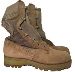 Belleville Combat Boots Desert Tan Suede Nylon Vibram Men's 5R Pre-Owned